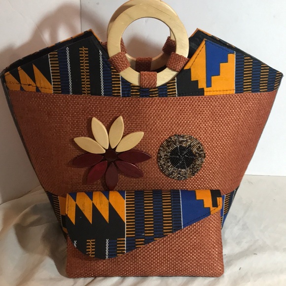 “TRIBAL MAASI STYLE” SET of Handmade bag and wallet. - Picture 3 of 16